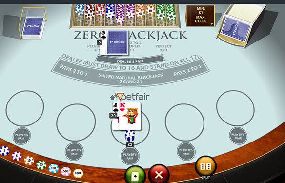 Zero Blackjack has Virtually No House Edge