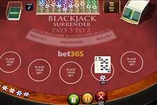 Preview of Blackjack Surrender at Bet365