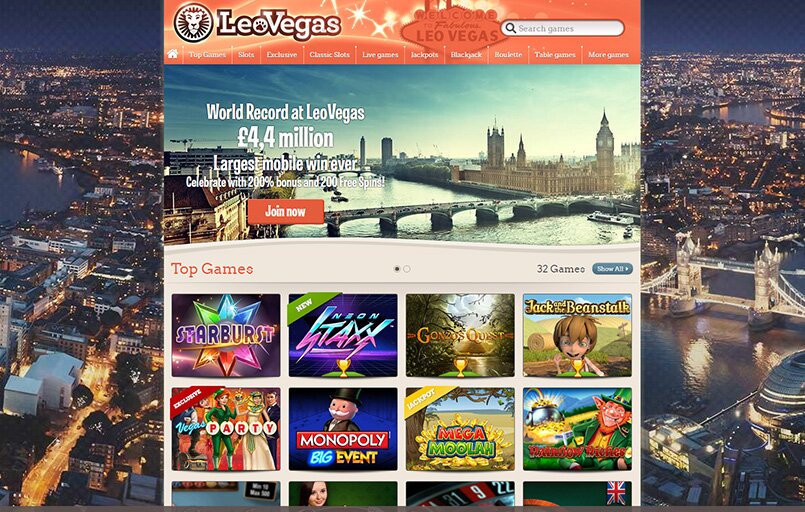 Leo Vegas Website is Bright and Appealing but Lacks Important Info